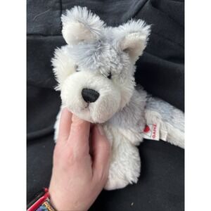 Ganz Webkinz Grey & White Husky Dog Plush Stuffed Animal NO CODE